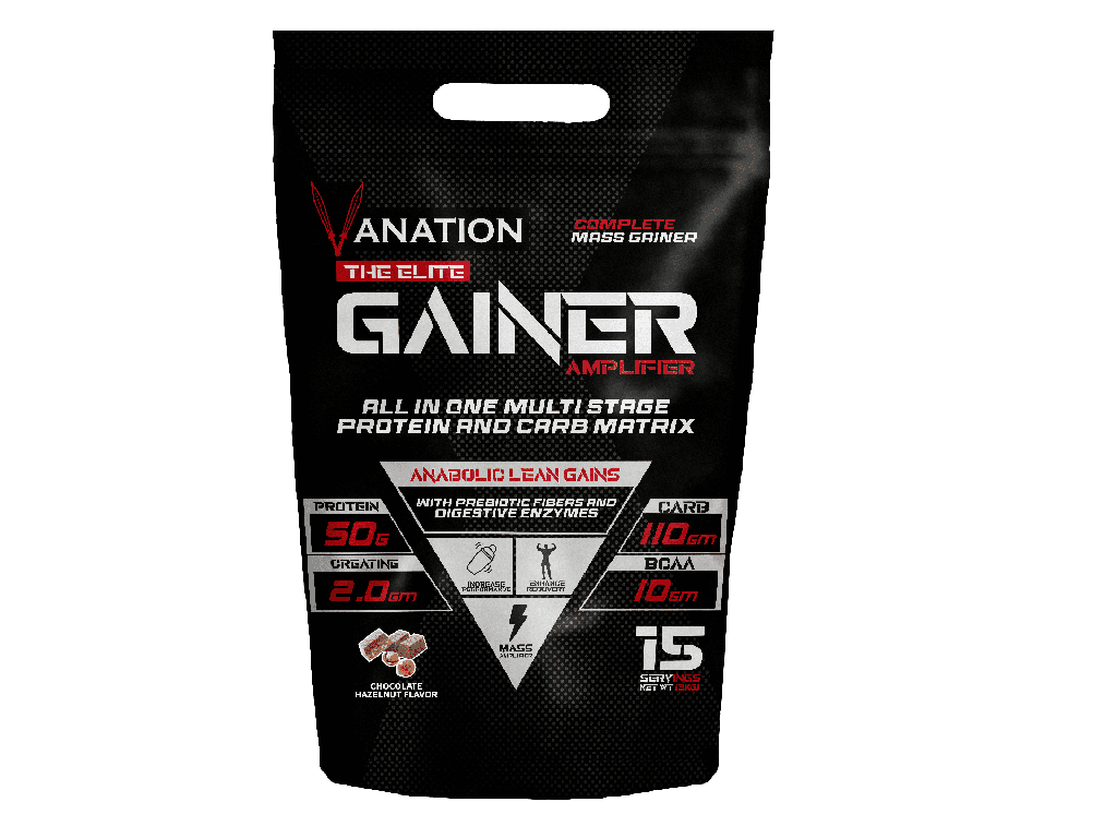 [V008] Vanation Elite Gainer 15 servings - 3000gm (Chocolate & Hazelnut)